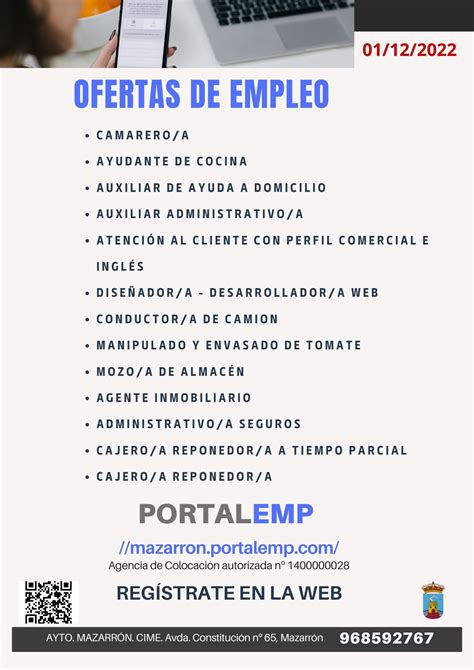 ofertas de empleo en mazarrn|Se necesita urgente: Puerto de mazarron